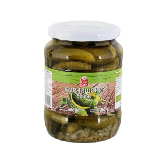 Kорнишони бейби стерилизирани Fine Life 4 x 680 гр