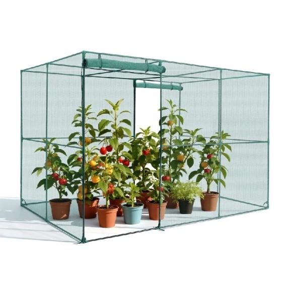 Клетка за защита на растения 2.90 x 1.94 x 1.94 м, врата с цип