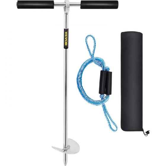 Пясъчна винтова котва, 45 см дължина на свредлото за лодка, джет ски, понтон