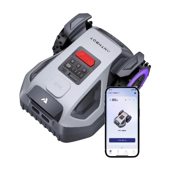 Компактна безжична интелигентна косачка за трева Anthbot М9, за 1000 кв.м.
