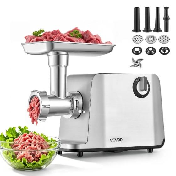 Електрическа месомелачка Vevor, 1.5-3 кг на мин, 1800W Max